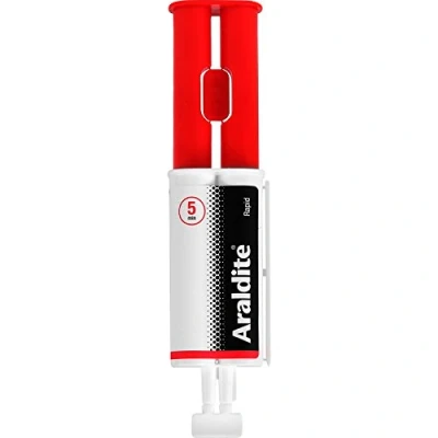 Image of Araldite Rapid Two Part Syringe Epoxy Adhesive 24ml