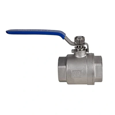 Image of JIVTO Stainless Steel Ball Valve 1 1/2 Inch BSP, Female to Female,2 PC Type Full Port for Water.
