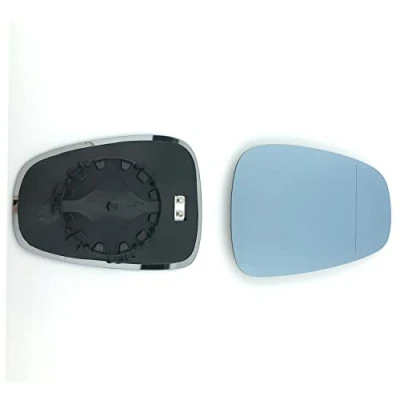 Image of Fits Alfa Romeo 159, For 2005 to 2012 Heated Base Wide Angle Wing Mirror Glass (Blue Tinted) RIGHT HAND (UK Driver Side)