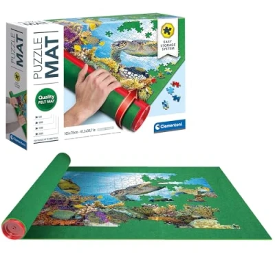 Image of Clementoni Puzzle Mat: Keep Pieces Together &amp; Build Anywhere, Easily and Safely Store Your (18+ Months)