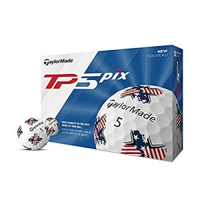 Image of TaylorMade TP5 Pix USA Golf Balls (One Dozen)