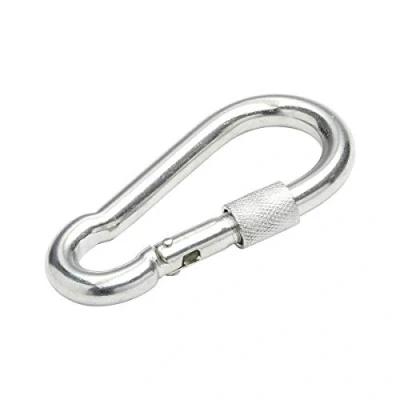 Image of 4 x mm Locking Carabiner Spring Loaded Snap Hook Clip Buckle