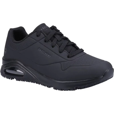 Image of Skechers Men&#039;s UNO SR SUTAL Trainers, Black Synthetic, 8 UK