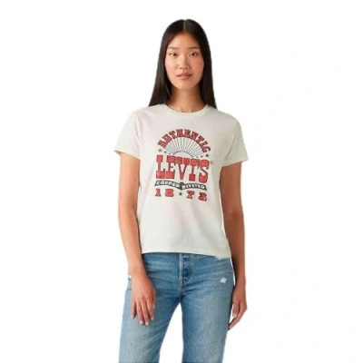 Image of Levi&#039;s Women&#039;s The Perfect Tee T Shirt, Copper Rivete, M