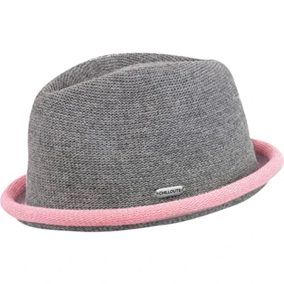 Image of CHILLOUTS Women&#039;s Boston Hat Trilby, Light Grey/Rose, S M