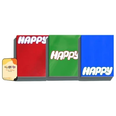 Image of JIN (BTS) Happy Album [Journey+Imagine+Navigate 3 ver. Full Set]+Pre Order Benefits+BolsVos Exclusive K POP Inspired Digital Merches