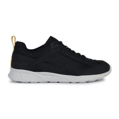 Image of Geox Men&#039;s U Sanzio C Sneaker, Black, 6 UK