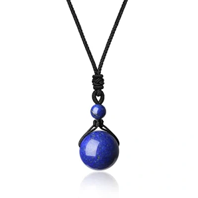 Image of COAI Lapis Lazuli Gems Necklace, Blue Stone Necklace for Women Men
