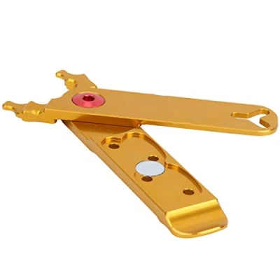 Image of Keenso Bicycle Master Link Pliers, Aluminum Alloy Chain Pliers Bike Remover Removal Tool(gold) Bicycles and spare parts