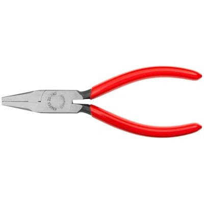 Image of KNIPEX 20 01 140 Tools Flat Nose Pliers (2001140), Red