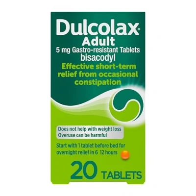 Image of Dulcolax Adult 5 mg Gastro resistant Tablets 20