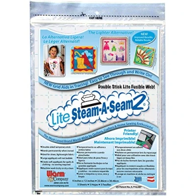 Image of Warm Company Lite Steam A Seam 2/5 Sheets 9&quot; x 12&quot;
