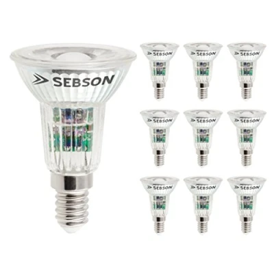 Image of SEBSON E14 LED Light Bulb 5W Warm White 3000K 10 Pack 50W Replacement for Bulb, 420lm, 46º Beam Angle Spotlight Small Screw, Non dimmable