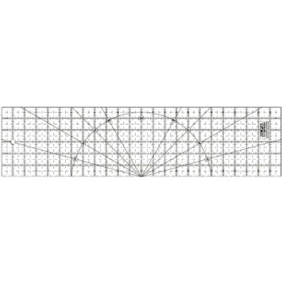 Image of Olfa 6 x 24 Inch &quot;The Essential&quot; Frosted Advantage Non Slip Ruler