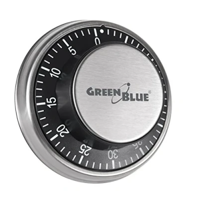 Image of GreenBlue GB152 Mechanical Timer Stopwatch Magnetic Kitchen Manual Loud Beeper