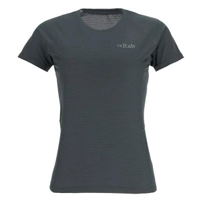 Image of Rab Women’s Sonic Tee Lightweight Breathable Short Sleeve T Shirt for Trail Running &amp; Hiking Beluga Medium
