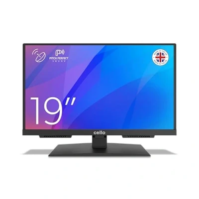 Image of Cello C1925SH 19&quot; Full HD LED TV Made in the UK, with Freeview HD, Built Satellite Receiver (DVB S2), HDMI and USB Recording Ideal for Kitchens, Lounges Compact Spaces