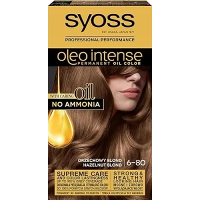 Image of Syoss Oleo Intense Hair Dye 6.80 Walnut Blonde 115ml