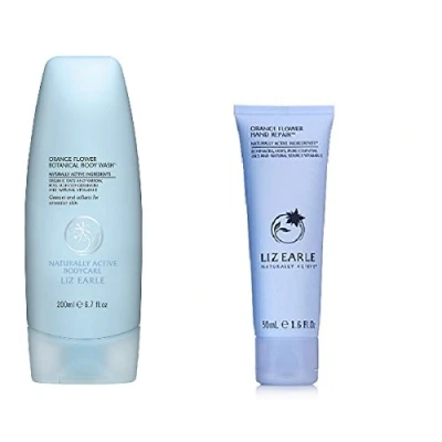 Image of Liz Earle Orange Flower Botanical Body Wash and Hand Repair Duo