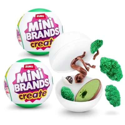 Image of Mini Brands Create Garden, Series 1, Mystery Collectible Miniature Figures, Surprise Toy with Minis, Blind Packaging, DIY (2 Capsule), 2 Capsules