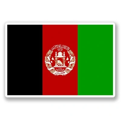 Image of 2 x 10cm/100mm Afghanistan Flag Vinyl SELF Adhesive Sticker Decal Laptop Travel Luggage Car Bike Sign Fun #4400