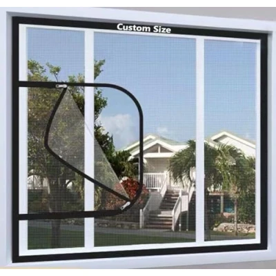 Image of Yuly Custom Size Cats Protection Window Mesh,Cat Proof Screen with Zipper,Fly Netting Anti Mosquito Insect,Balcony Safety