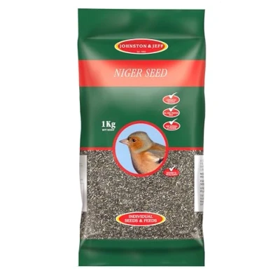 Image of Johnston &amp; Jeff Niger Seed for Tits Finches siskins and Sparrows 1 kg