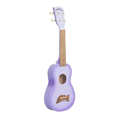 Image of Makala 133487 &quot;Purple Burst&quot; Dolphin Soprano Ukulele Outfit