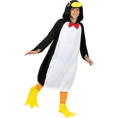 Image of Funidelia Penguin Costume for men and women Animals, South Pole adults accessory fancy dress &amp; props Halloween, carnival parties Size S M Black