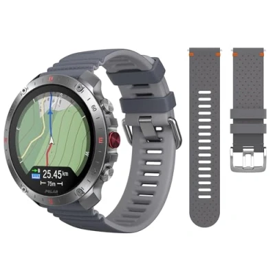 Image of Polar Grit X2 Pro Premium GPS Smart Sports Watch with Leather Wristband Ultimate Outdoor Adventure Watch, Rugged Design, Advanced Navigation, Tracking, and Heart Rate for Peak Performance.