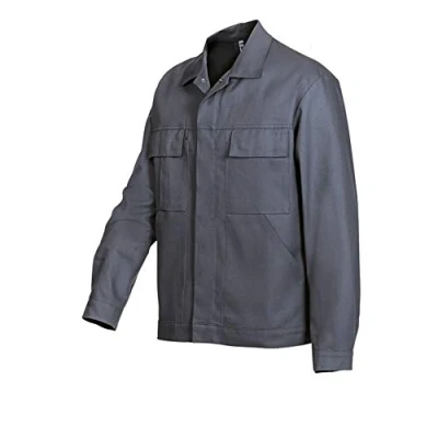 Image of BP 1485 060 53 44/46, Work jacket, Concealed press stud band and pockets 300,00 g/m², Pure cotton dark grey, 34/37
