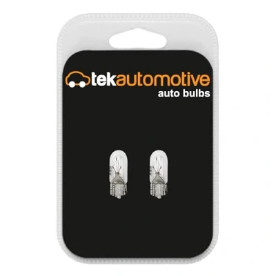 Image of Tek Automotive 505 W3W Truck Lorry Bulbs Side Tail Indicator Repeater High Brake Interior Number Plate Dashboard Light 24V 3W W2.1x9.5D Capless Twin Pack
