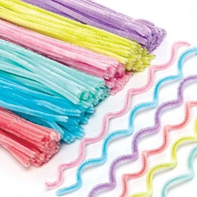 Image of Baker Ross Pastel Pipe Cleaners Pack of 120, Easter Crafts, Craft For Kids (AX696)