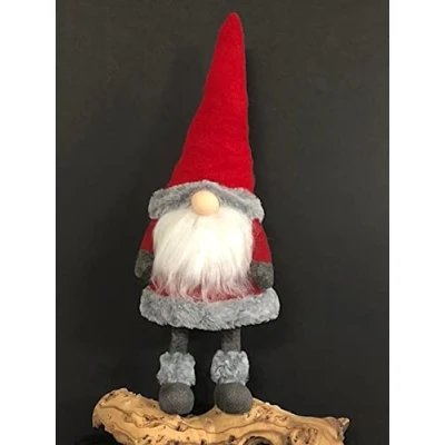 Image of Standing Plush Nordic Santa Gonk Bobbin Wobbly Christmas Decoration 45cm Wibbly Bert