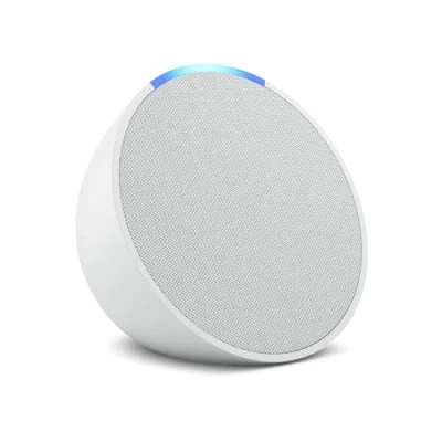 Image of Echo Pop Full sound compact Wi Fi and Bluetooth smart speaker with Alexa Glacier White