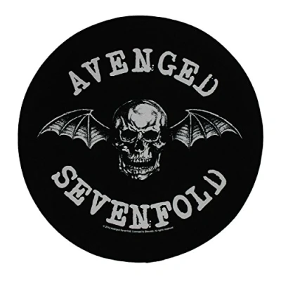 Image of Music Backpatch Avenged Sevenfold&#039;s Winged Bat Skull Design 28.5x28.5cm