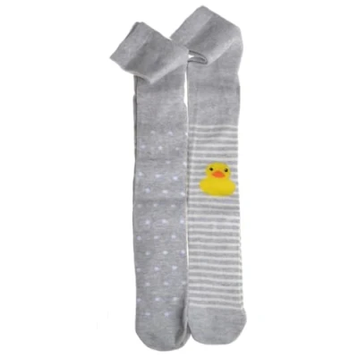 Image of WB SOCKS 2 pairs of Duck &amp; Spots designs Baby Tights