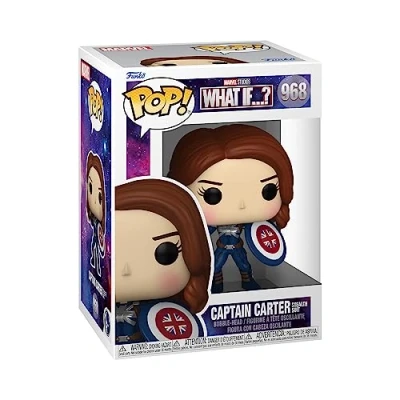 Image of Funko POP! Marvel What If Captain Carter Collectable Vinyl Figure Gift Idea Official Merchandise Toys for Kids &amp; Adults TV Fans Model Collectors