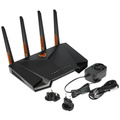 Image of ASUS TUF Gaming AX4200 Dual Band WiFi 6 Router with Mobile Tethering (Replacement of 4G 5G routers)2.5Gbps port, Game Mode, Free Internet Security, AI Mesh, Gear Accelerator, Adaptive QoS