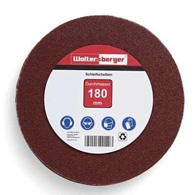 Image of Woltersberger Sanding Discs Diameter 180 mm without Hole in Red (1, Set)