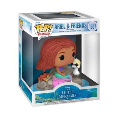 Image of Funko Pop! Deluxe: the Little Mermaid Ariel &amp; Friends Collectable Vinyl Figure Gift Idea Official Merchandise Toys for Kids Adults Movies Fans Model Collectors and Display