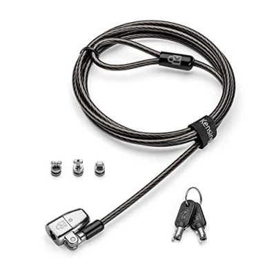 Image of Kensington ClickSafe 2.0 3 in 1 Keyed Laptop Lock (T Bar, Nano &amp; Wedge Anchors)
