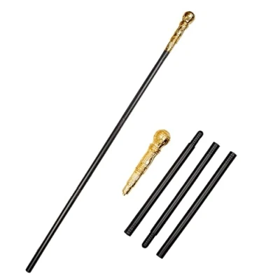 Image of Wicked Costumes Gold Top Cane Fancy Dress Accessory