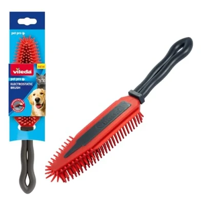 Image of Vileda Pet Pro Electrostatic Brush Force Ideal for Tight Spaces Washable with Water Long Lasting