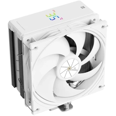 Image of Thermalright Assassin X 120R Digital White CPU Air Cooler, 2000RPM Speed,4 Heatpipes, 12cm Quiet PWM Fan Screen Top Cover,for AM4/AM5,Intel LGA1700/1851/1150/1151/1200, PC Cooling