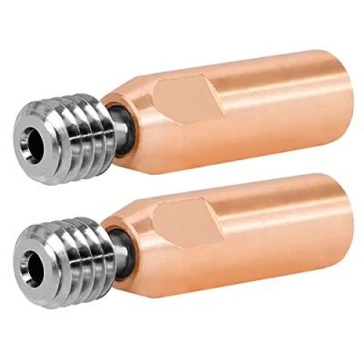 Image of WANGCL 2PCS Heatbreak Throat for Ender 3 Hotend Titanium Alloy + Copper High Temperature Resistance fit V2 Pro Cr10 3D Printer M6 4mm