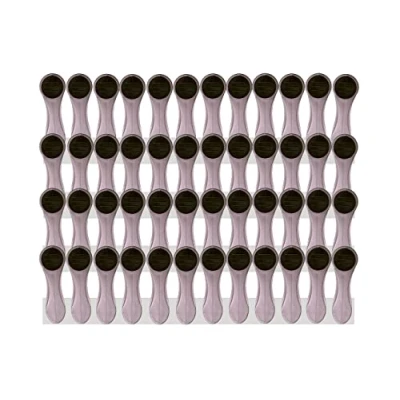 Image of 48 Clothes Pegs with Soft Grip Silver, Grey