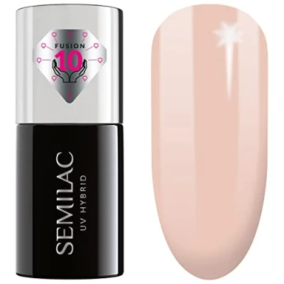 Image of Semilac Extend Care Base 5in1 816 Pale Nude Gel Nail Polish Functions Long Lasting and Easy to Apply UV/LED Nails 7ml