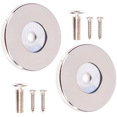 Image of 2X Pairs of Stainless Steel 22mm Rose Door Handle Covers Ideal for Repairing Damaged Back Plates