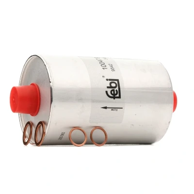 Image of 60506968, 60585533, 71732671, 71736107, 71736108 Fuel Filter FEBI BILSTEIN 100479 In Line with gaskets AUDI: A4 B5 Avant, Saloon